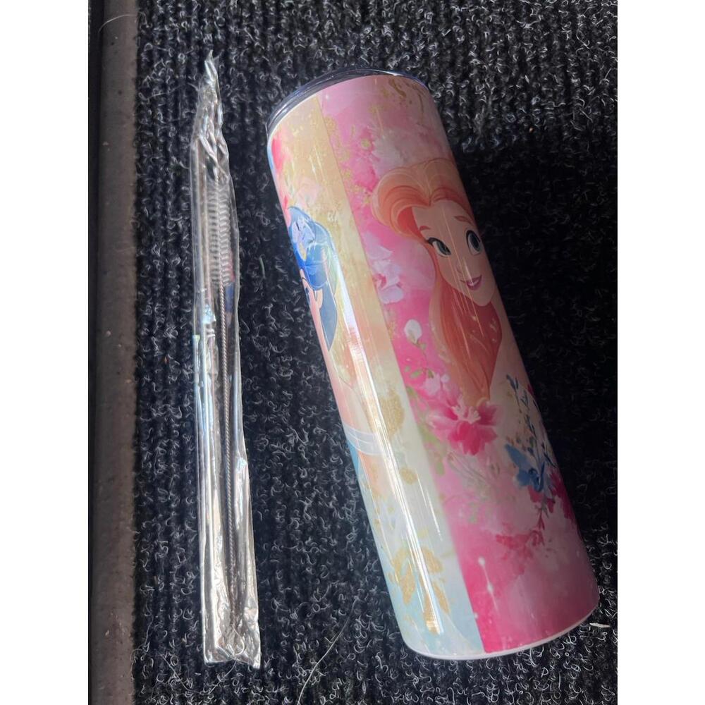20 oz stainless steel tumbler with lid and straw
